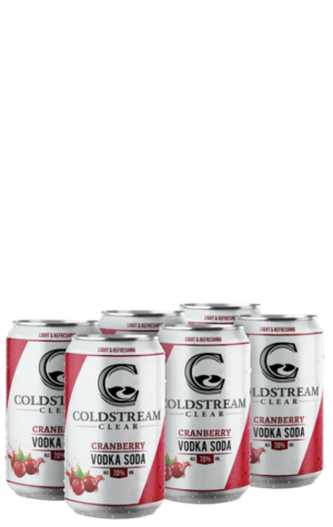 Coldstream Clear Cranberry Vodka Soda 6x355ml