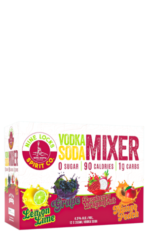 Nine Locks Spirit Co. Vodka Soda Mixer 12x355ml
